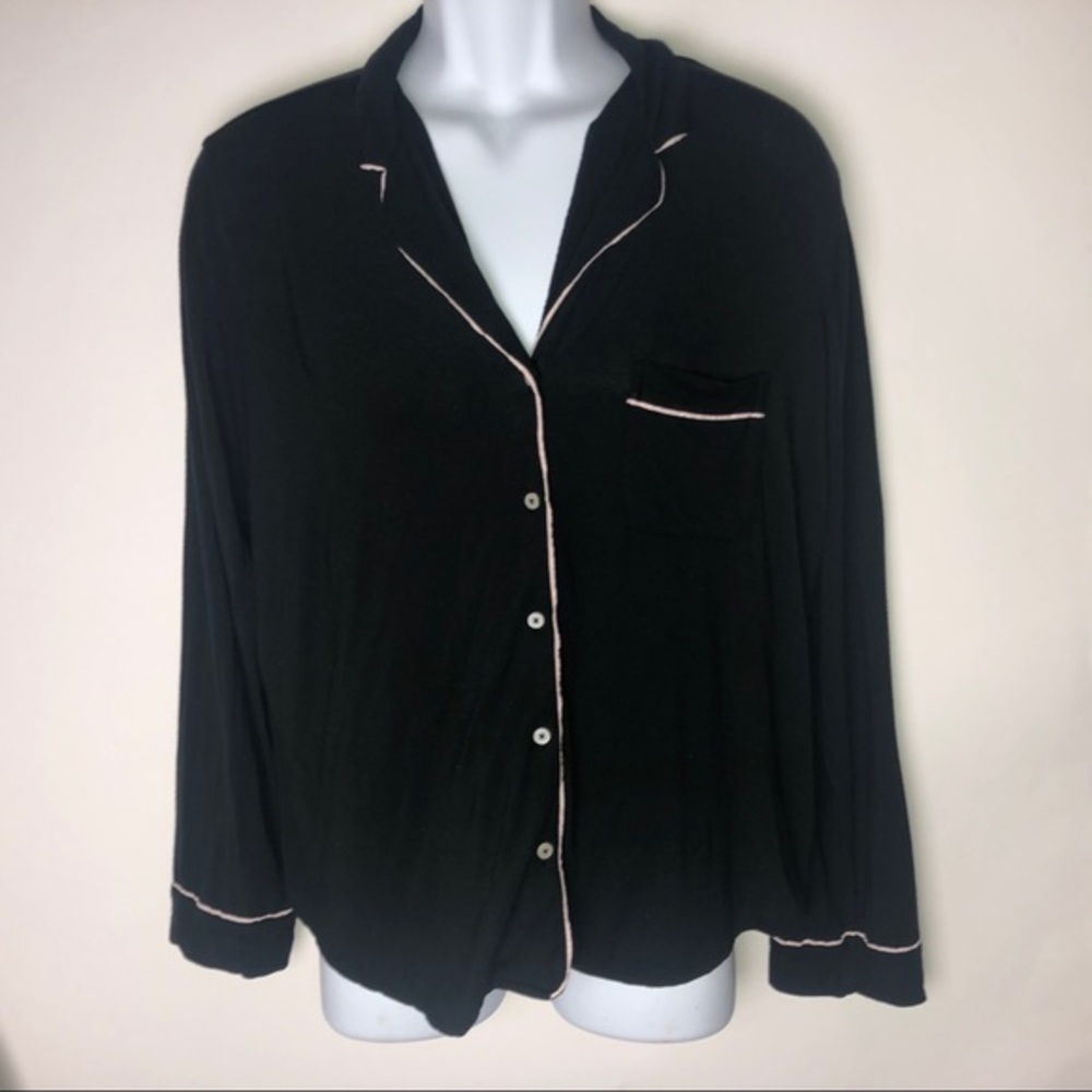 Victoria's‎ Secret Heavenly Sleep Top Black/Pink Medium